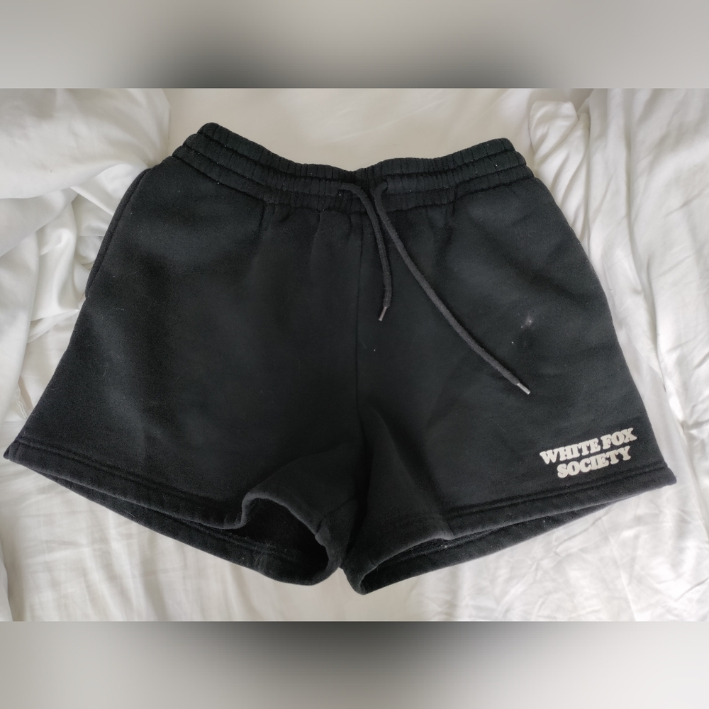 White fox sweat shorts